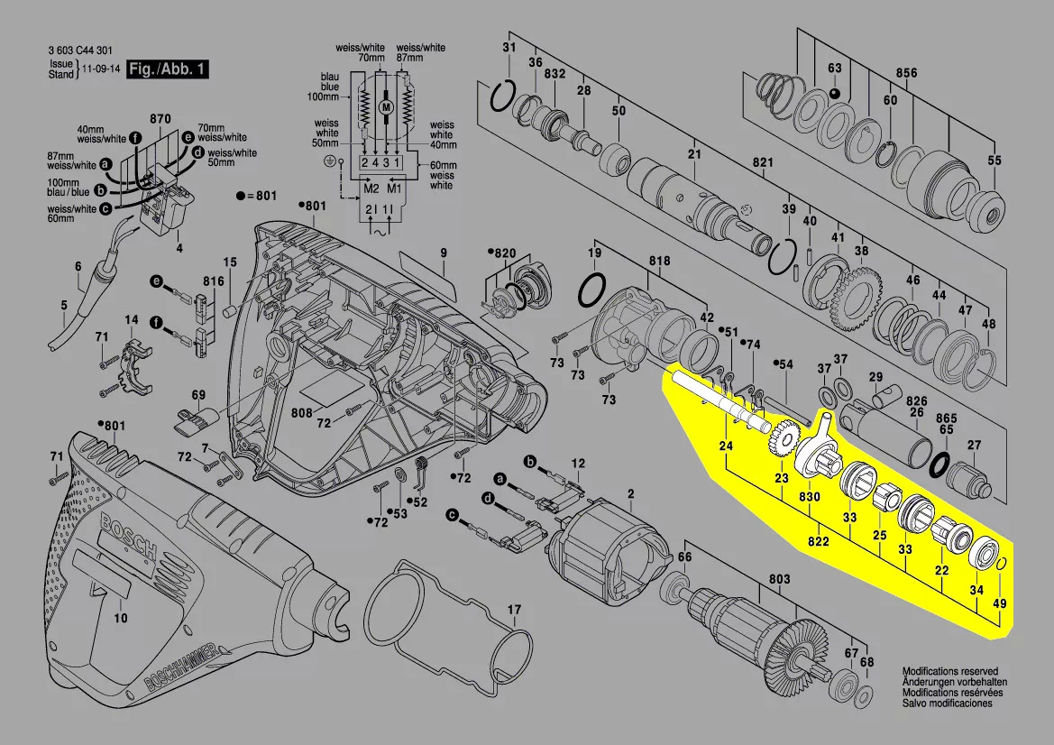 Arbre réf. 1 619 P01 778 Bosch
